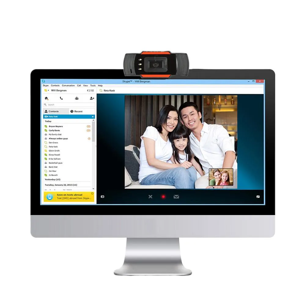 1080P Webcam USB2.0 Computer Network Live Camera Network Camera Free Drive USB Cam Hd Camera