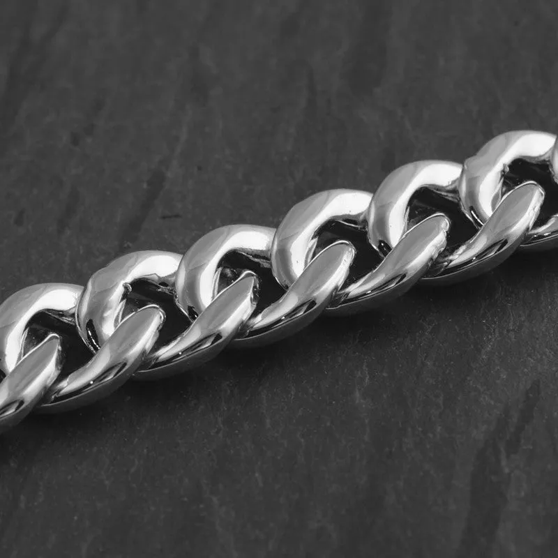 10mm Iced Clasp Stainless Steel Cuban Chain
