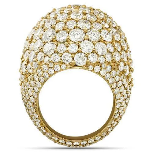 14k Yellow Gold Mens Diamond Ring 15 Ctw