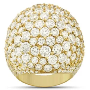 14k Yellow Gold Mens Diamond Ring 15 Ctw