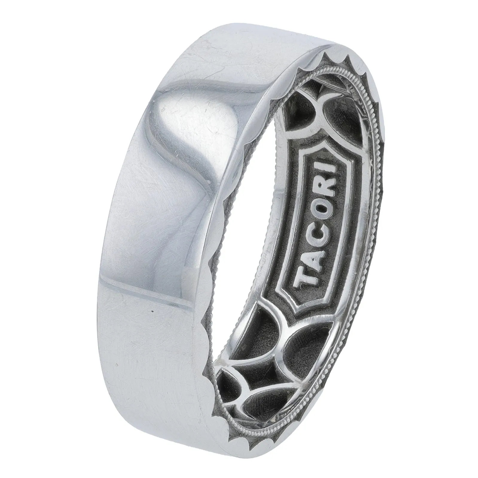 18K WG Tacori7MM Gents Band