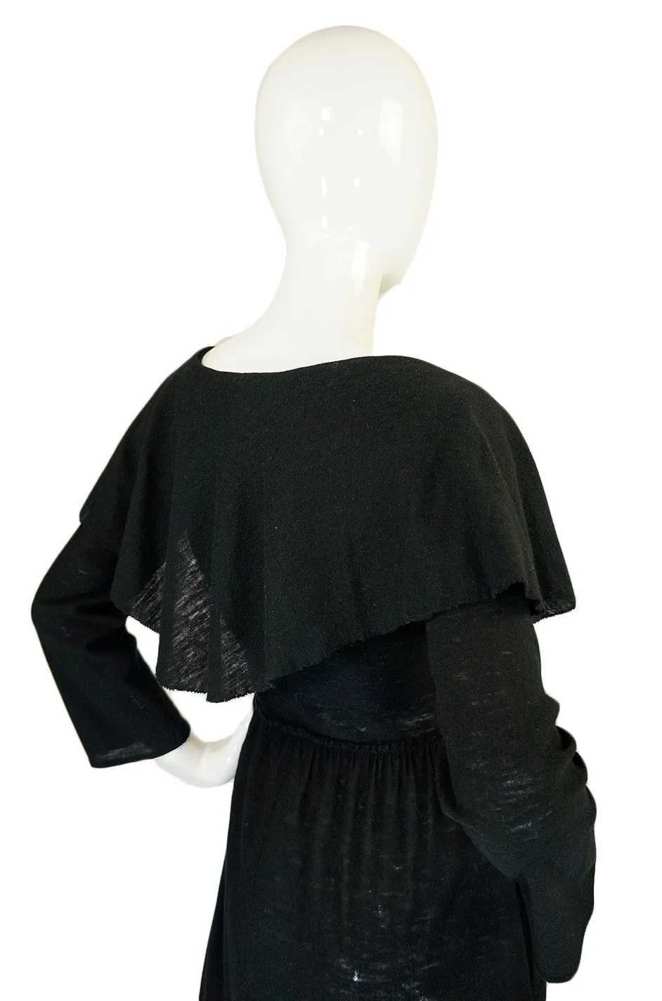 1970s Rare Sonia Rykiel Caped Dress