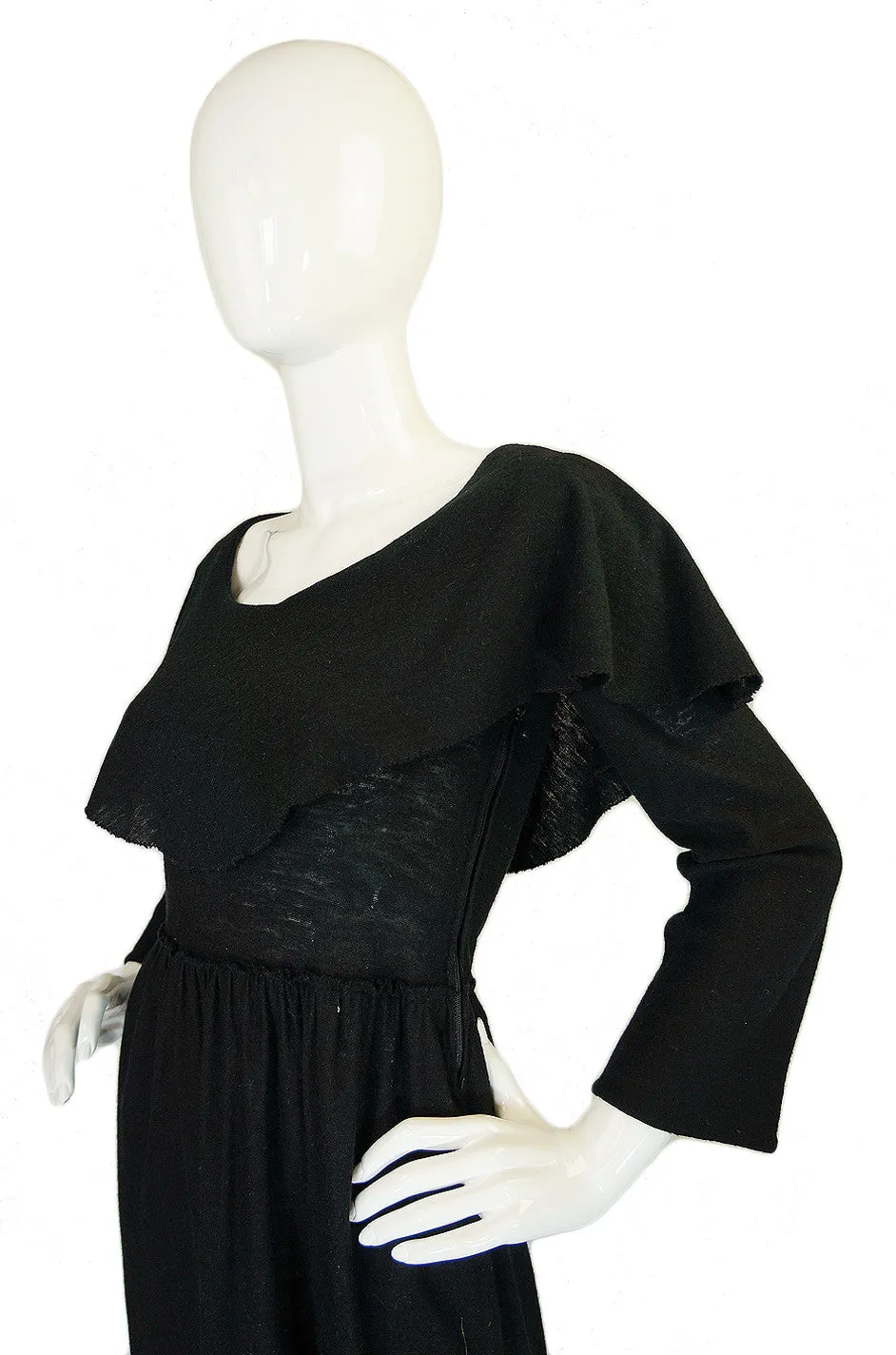 1970s Rare Sonia Rykiel Caped Dress