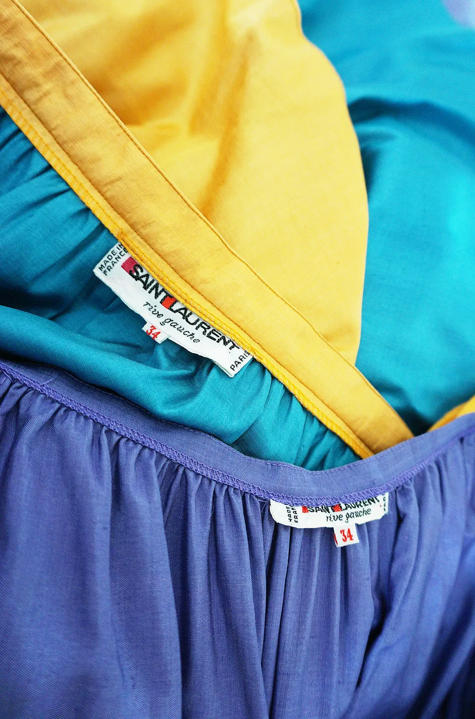 1970s Yves Saint Laurent Peasant Ruffle Skirt & Top Set