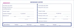 2-part Messenger Center Waybills