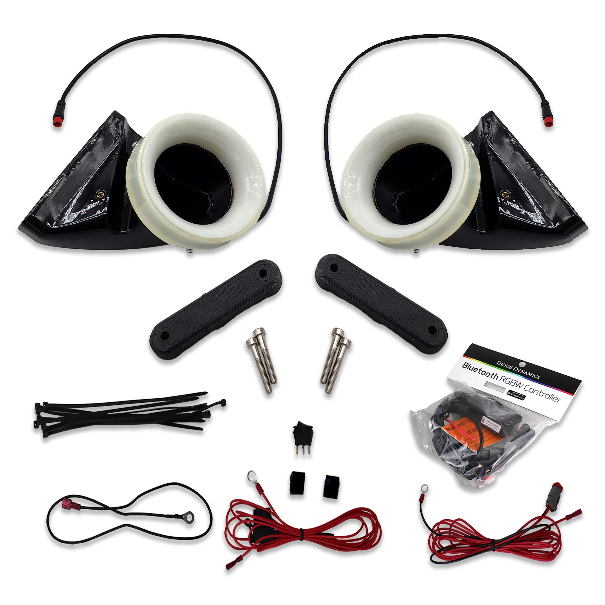 2014-2024 MINI Cooper S (F54/F55/F56/F60/JCW GP) Dual BIG MOUTH "LIT KIT" Ram Air Intake Snorkels