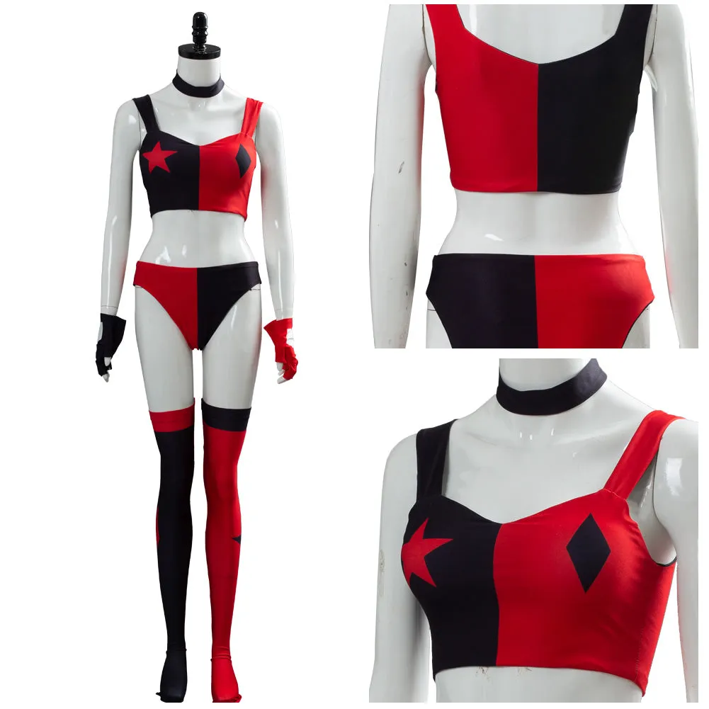 2019 Harley Quinn Cartoon Suit Cosplay Costume