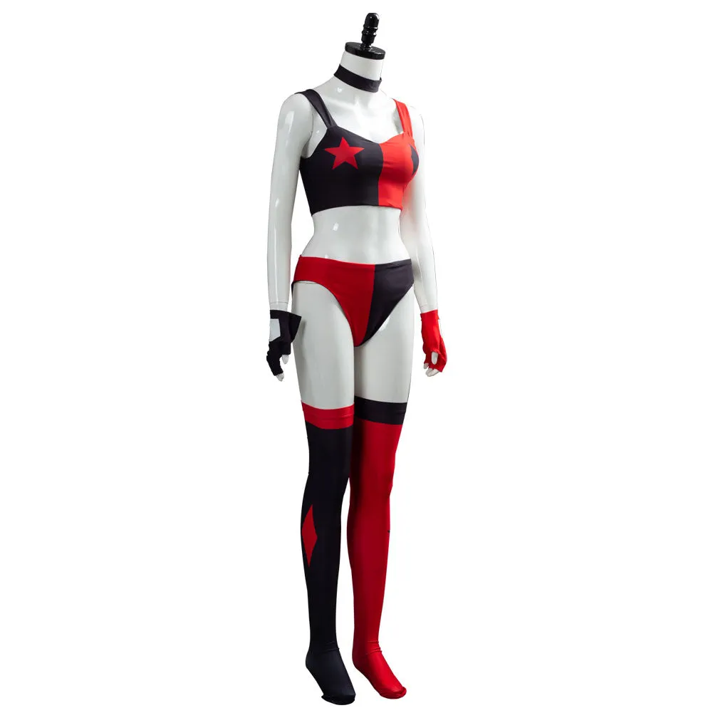 2019 Harley Quinn Cartoon Suit Cosplay Costume