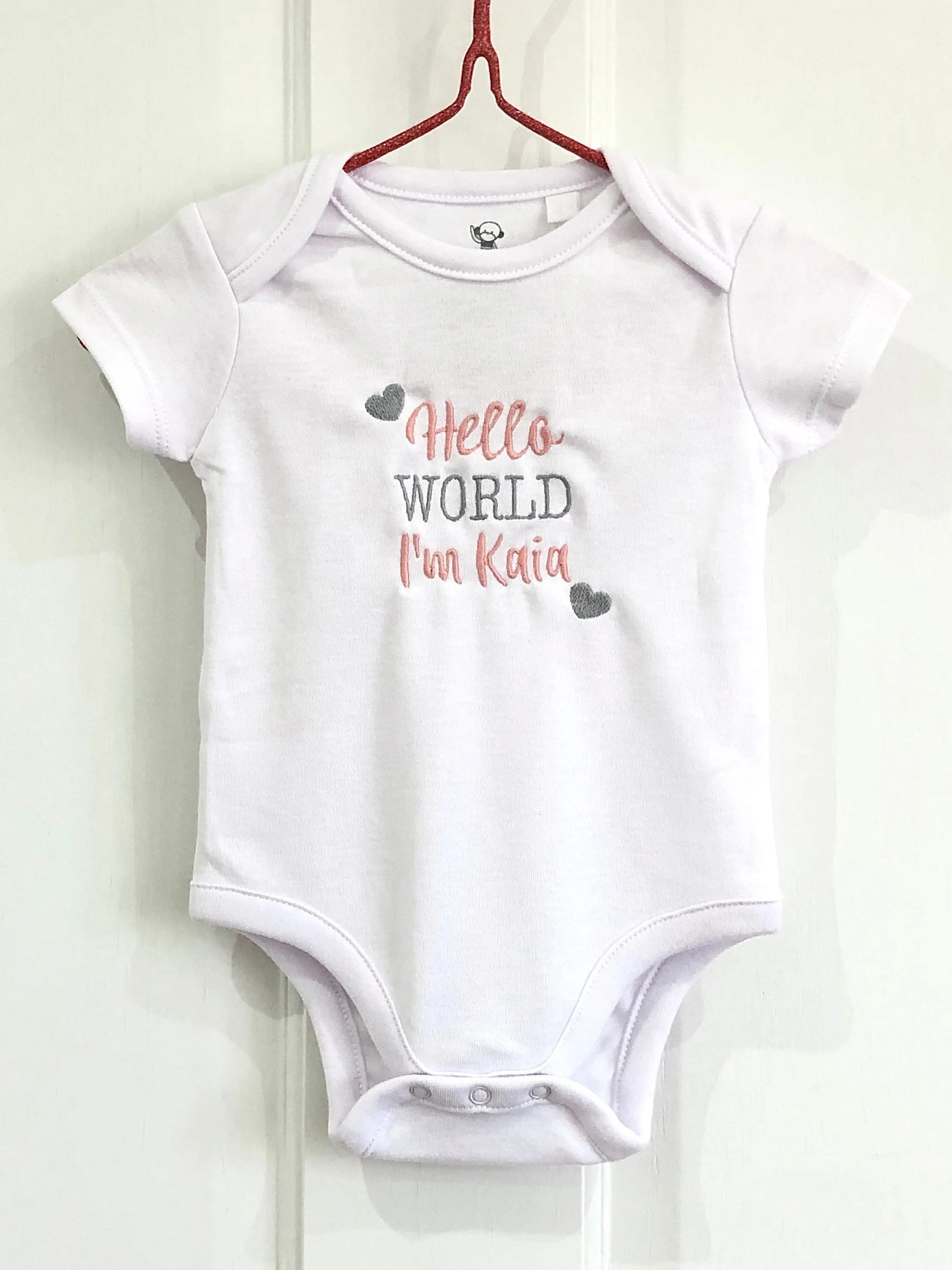 3-ITEMS Personalised Mini Backpack Bag, Blanket & Bodysuit Bundle Gift Set