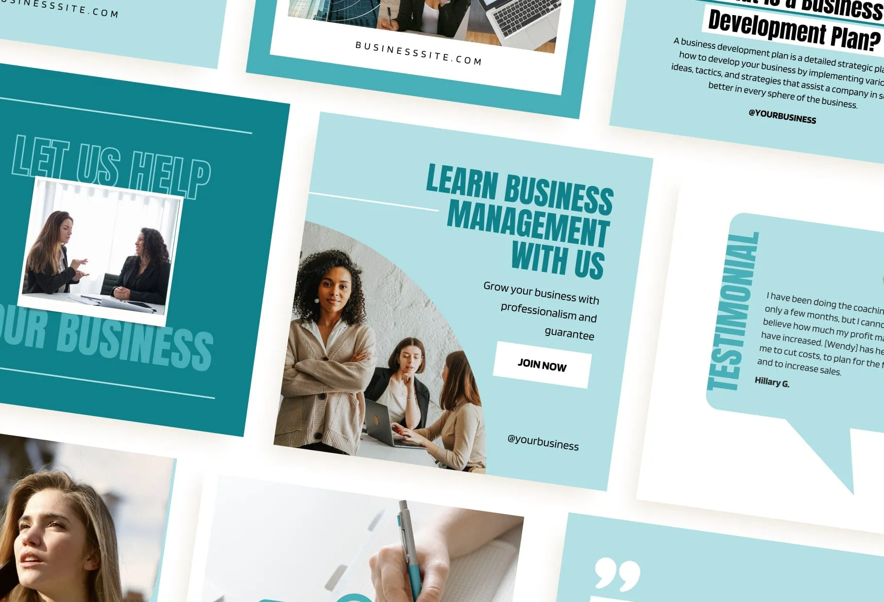 30 Business Development Instagram Post Canva Templates