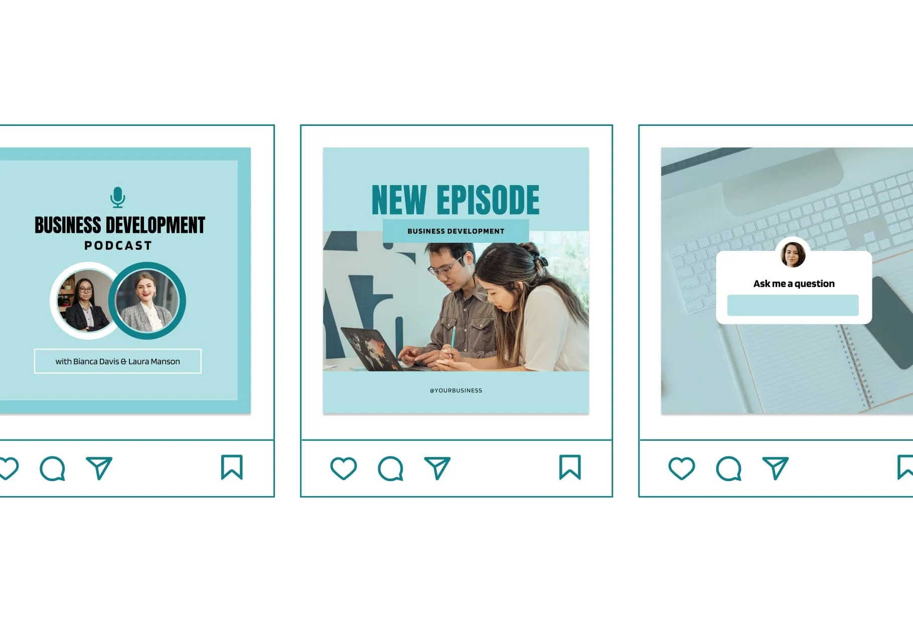 30 Business Development Instagram Post Canva Templates