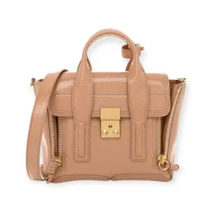 3.1 Phillip Lim Bag, Ceramic Textured Patent Mini Pashli Satchel