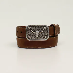 3D BOYS LONGHORN BUCKLE BELT