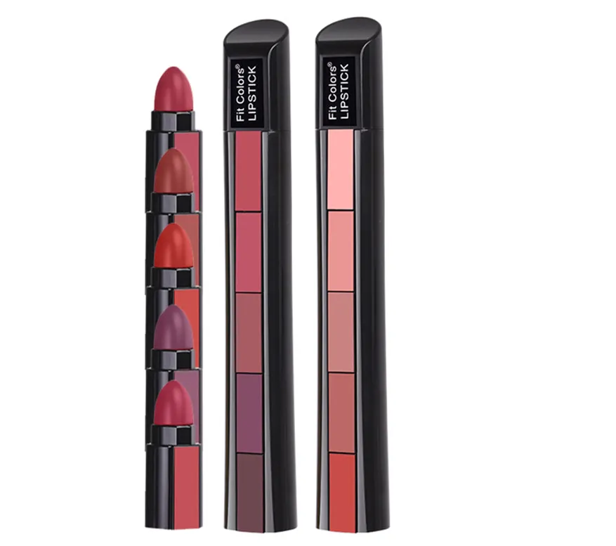 5 in 1 Compact Lipstick (2 Pcs/Pack)