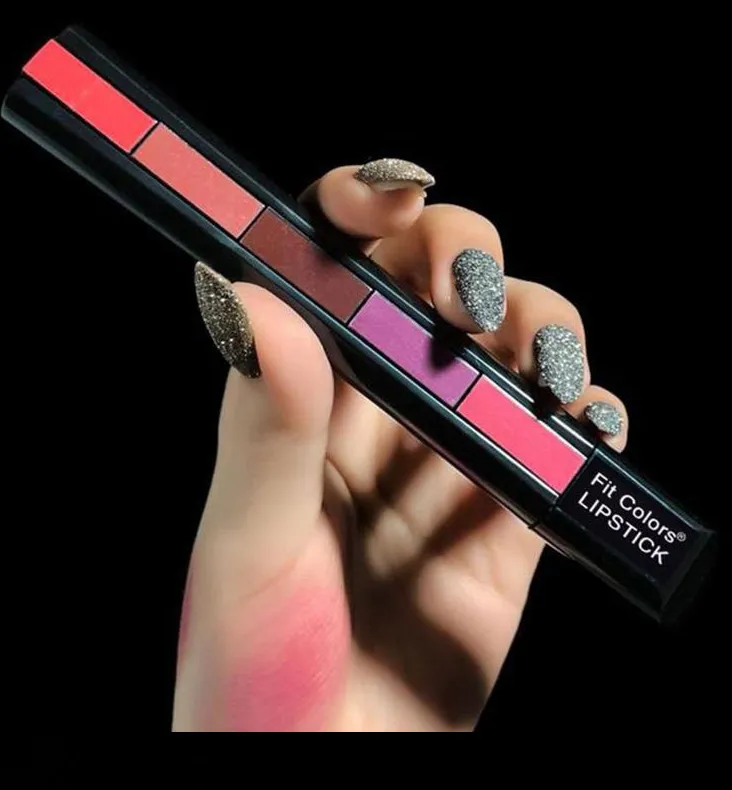 5 in 1 Compact Lipstick (2 Pcs/Pack)