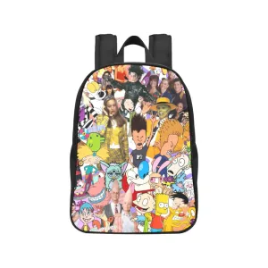 90s Icons Collage Canvas Backpack