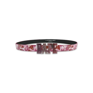 ABC Camo Leather Belt "Pink"
