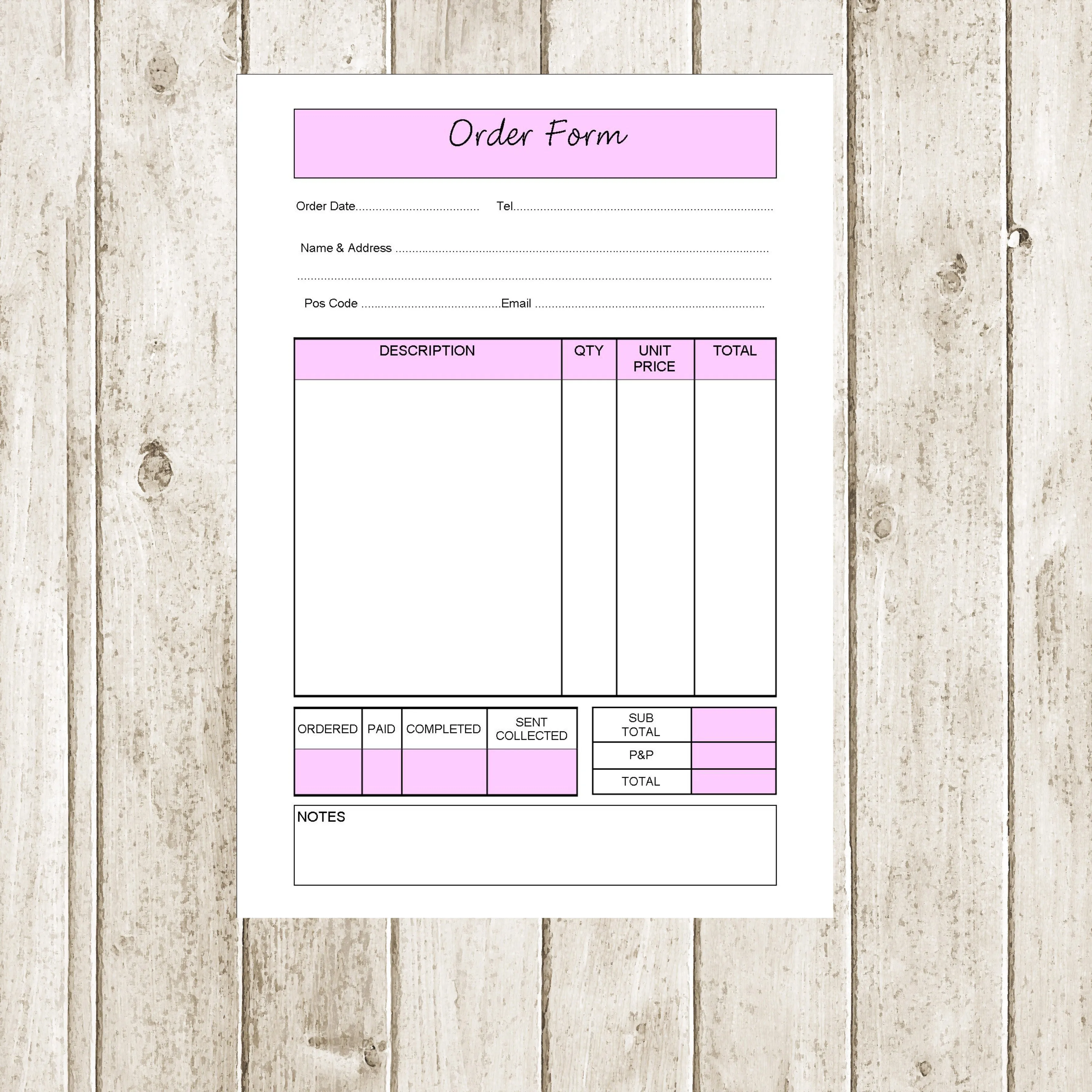 ACCOUNTS & ORDER BUNDLE - A5 SPIRAL BOUND WITH 60 PAGES EACH!