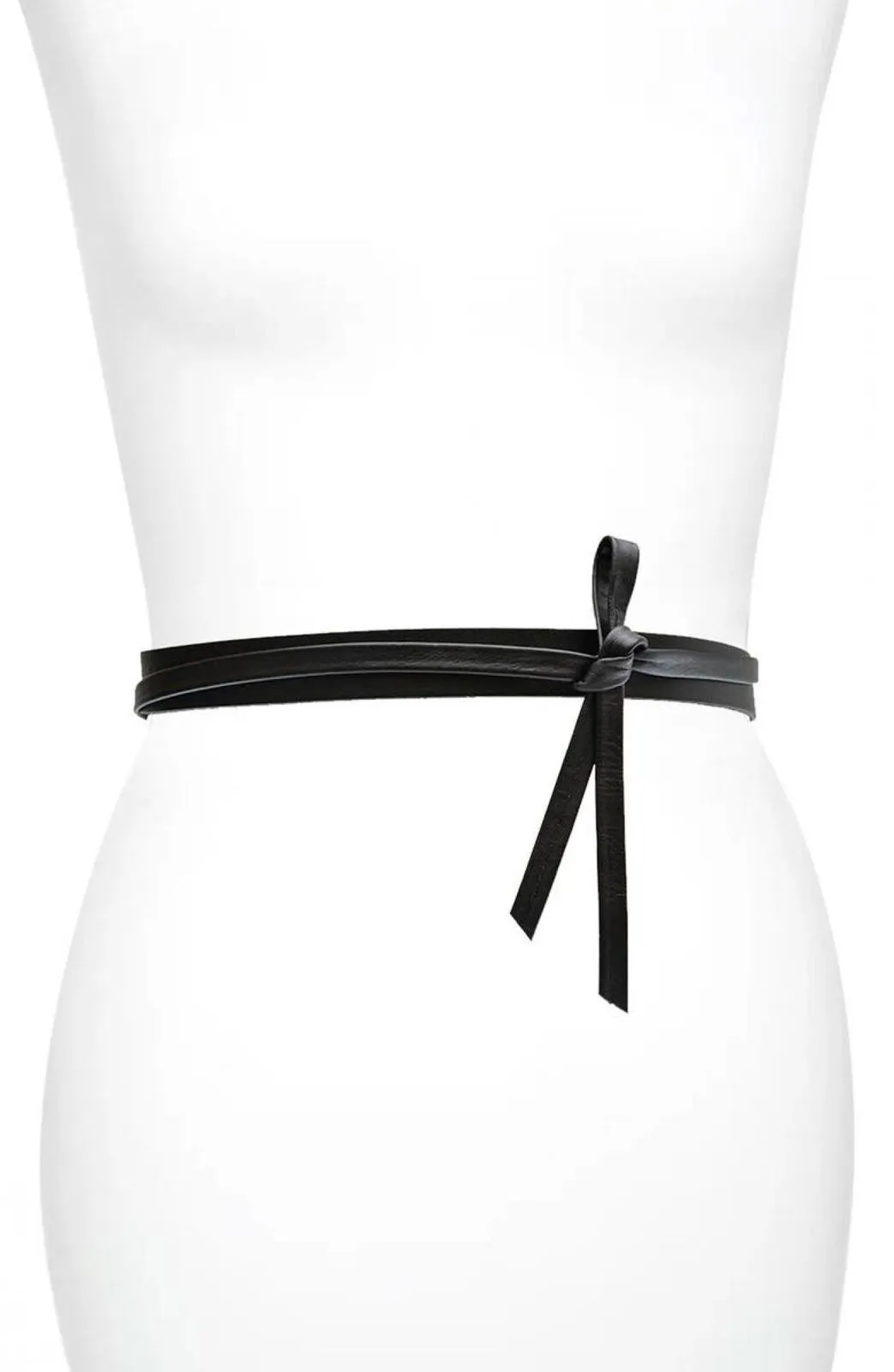Ada Womens Skinny Leather Wrap Belt