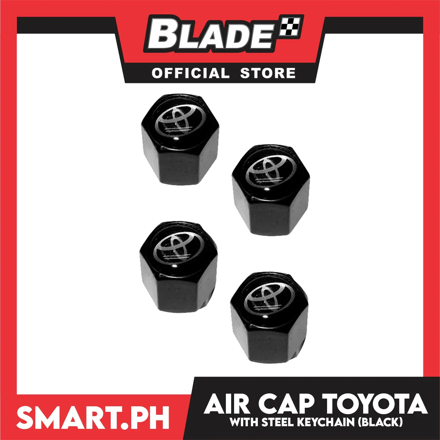 Air Cap Visonter With Keychain (Assorted Car Brands)