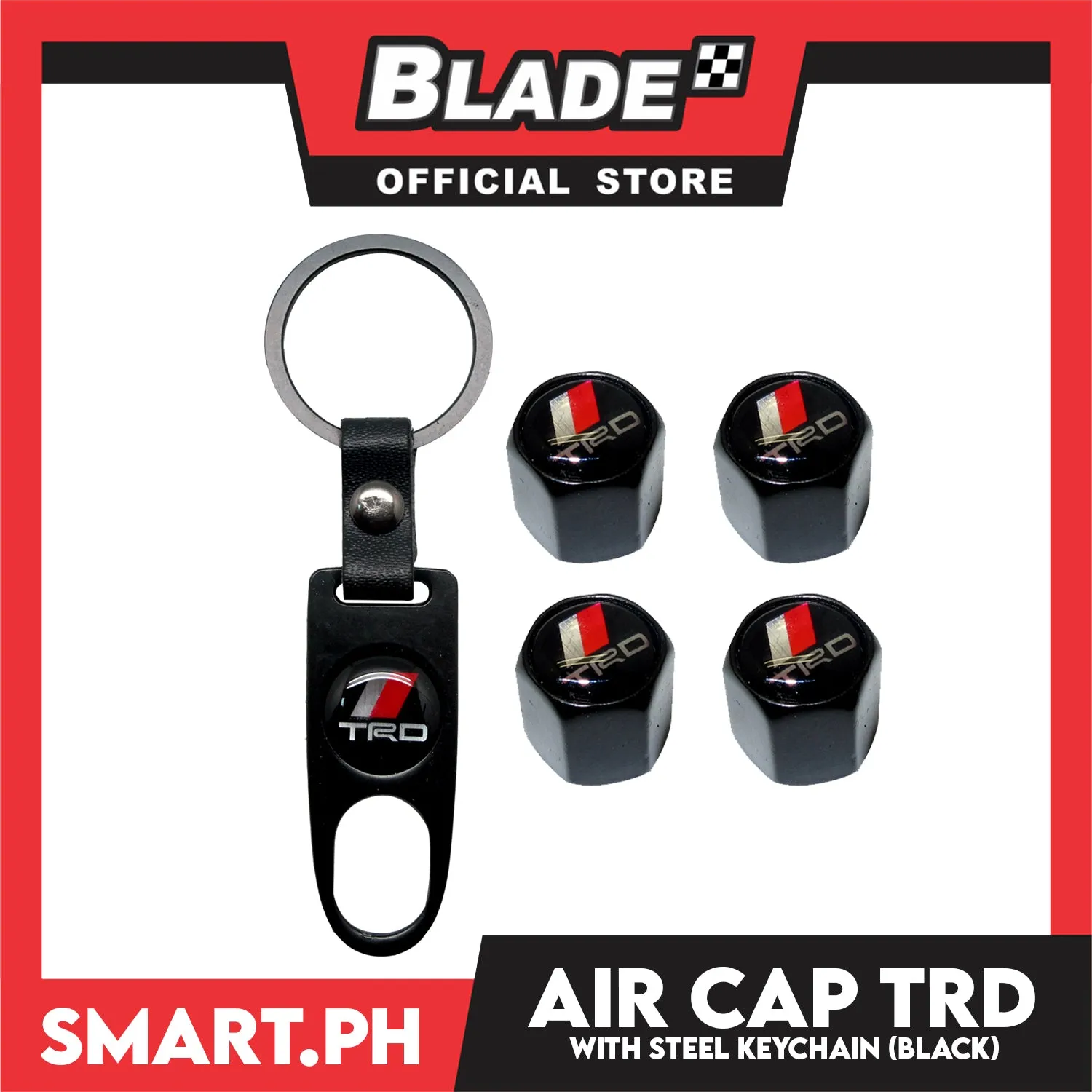 Air Cap Visonter With Keychain (Assorted Car Brands)