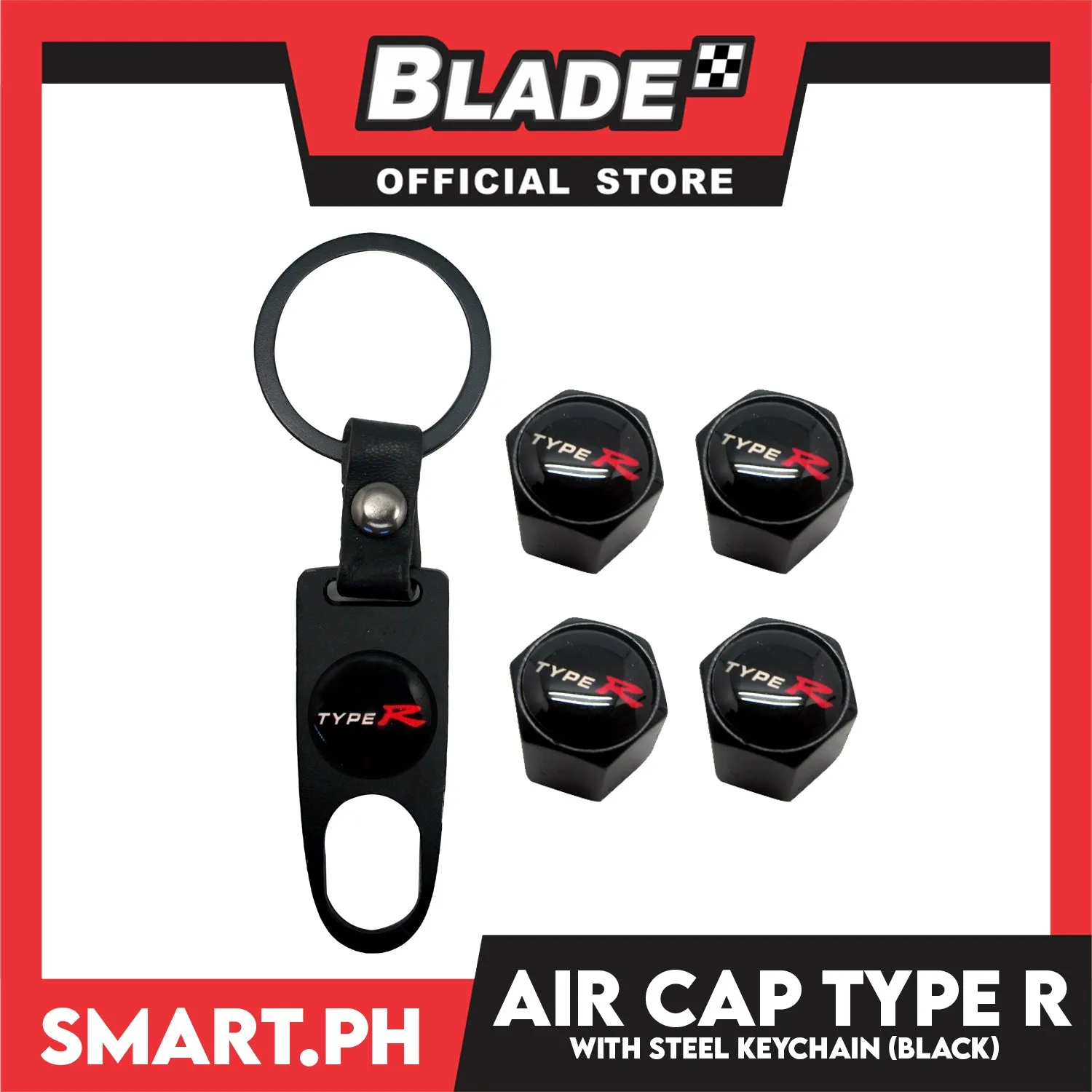 Air Cap Visonter With Keychain (Assorted Car Brands)