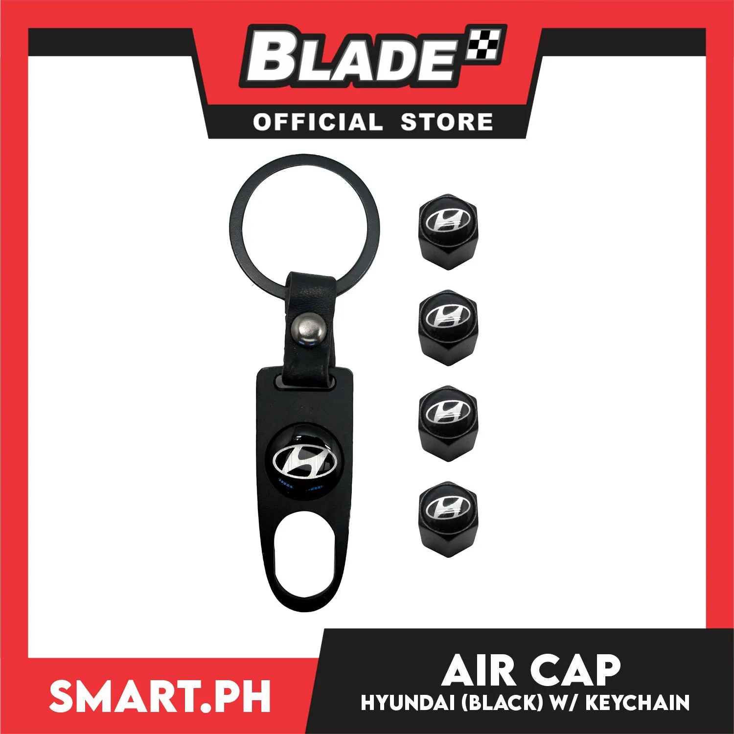 Air Cap Visonter With Keychain (Assorted Car Brands)