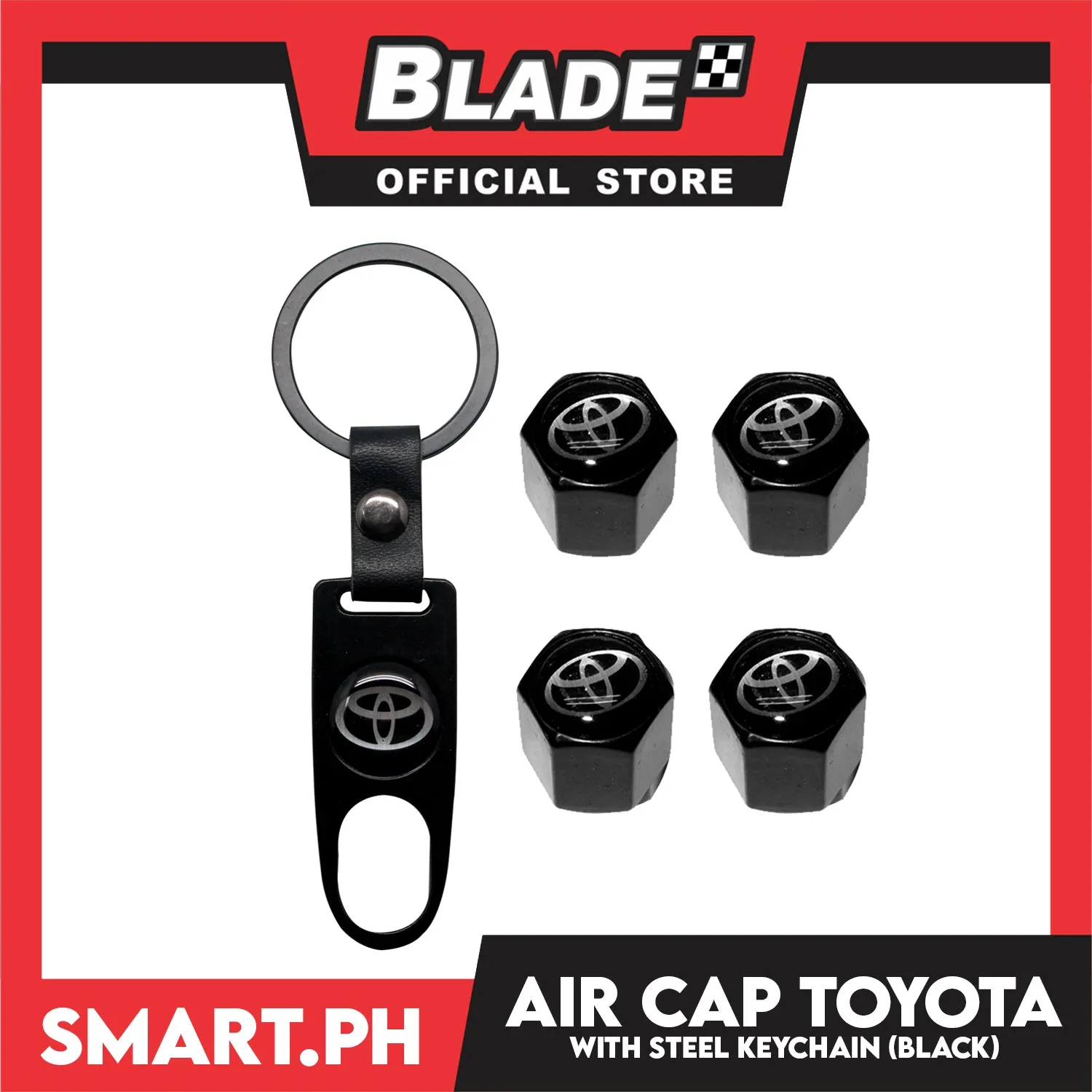 Air Cap Visonter With Keychain (Assorted Car Brands)