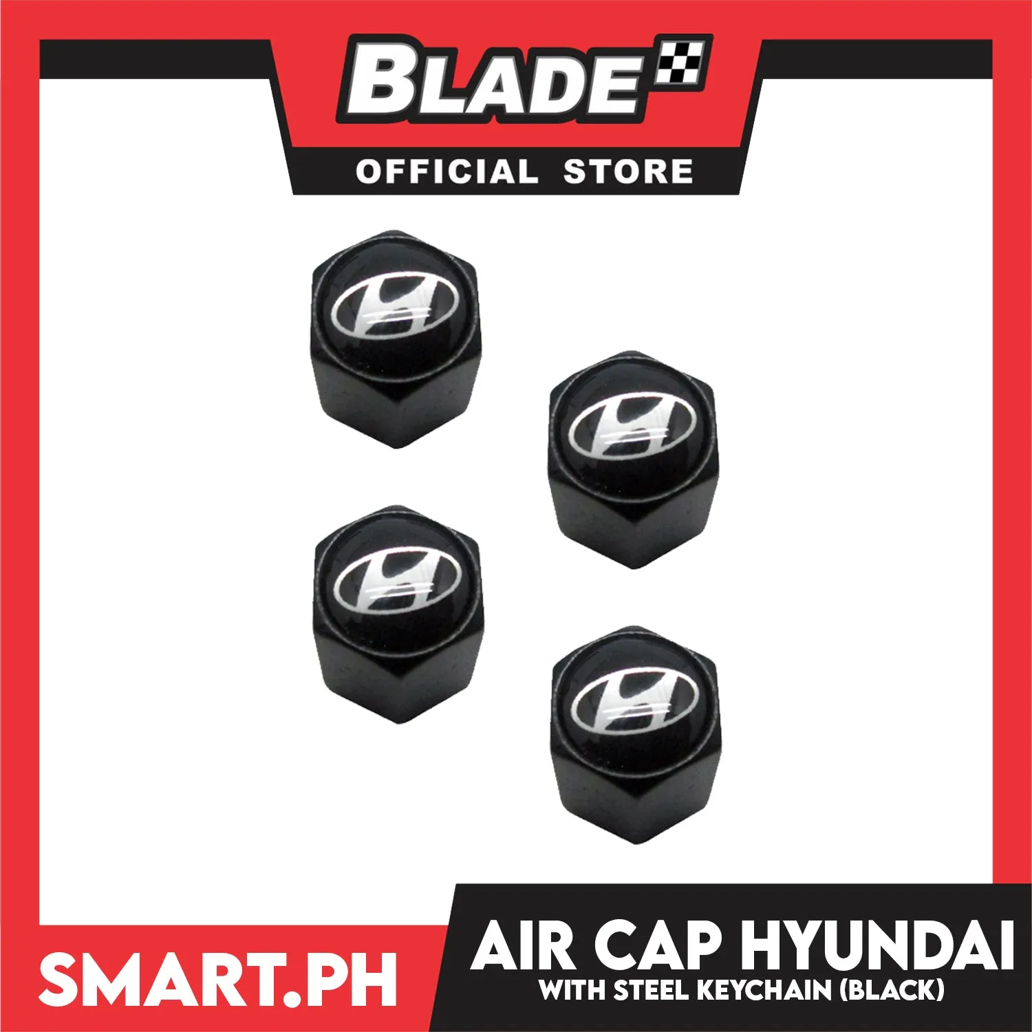 Air Cap Visonter With Keychain (Assorted Car Brands)