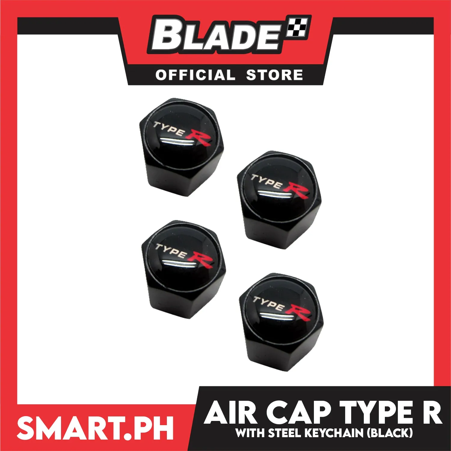 Air Cap Visonter With Keychain (Assorted Car Brands)