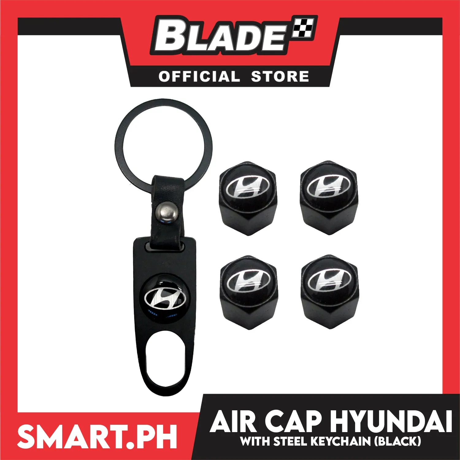 Air Cap Visonter With Keychain (Assorted Car Brands)