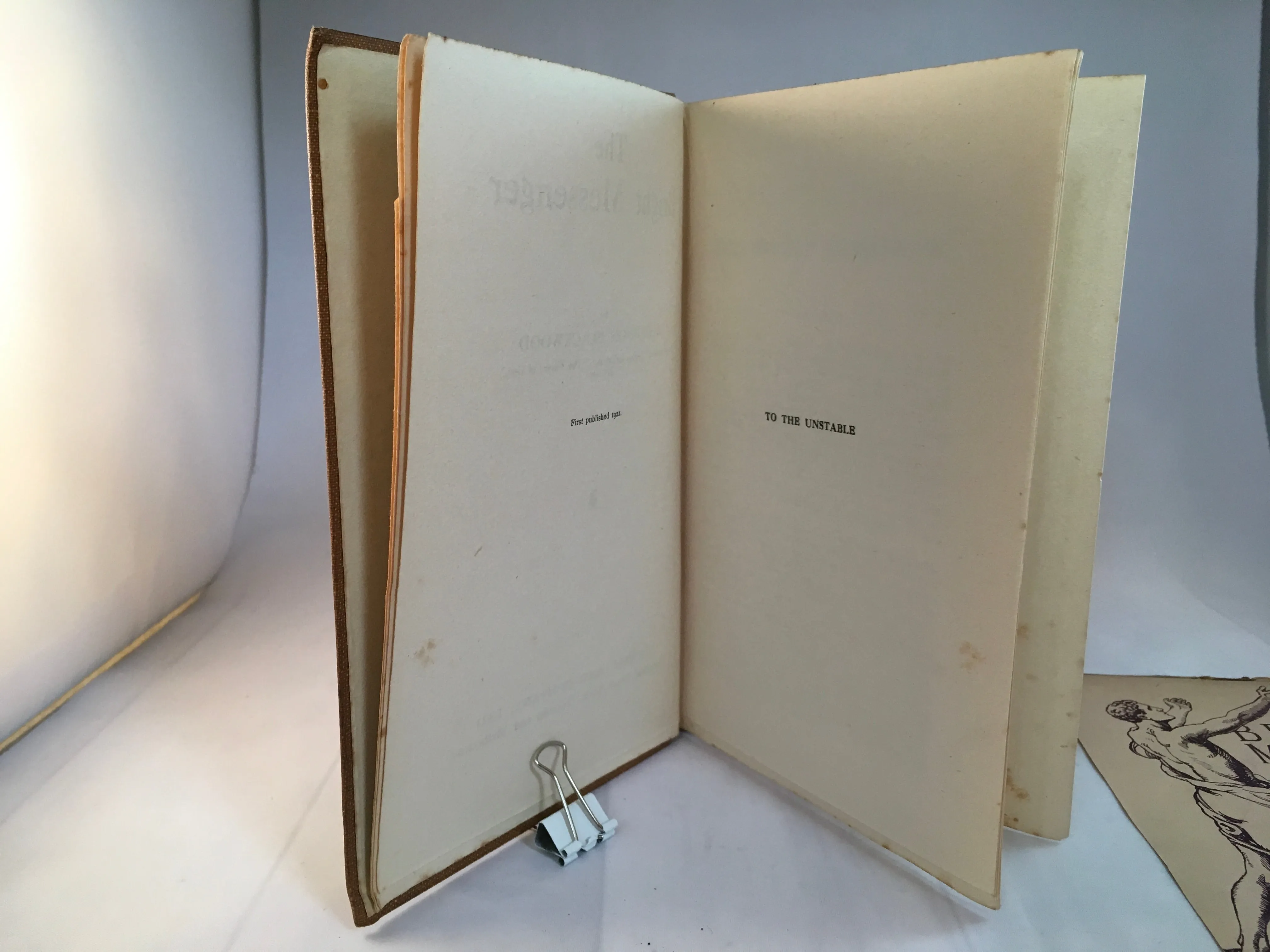 Algernon Blackwood - The Bright Messenger, Cassell and Company London 1921, 1st Edition
