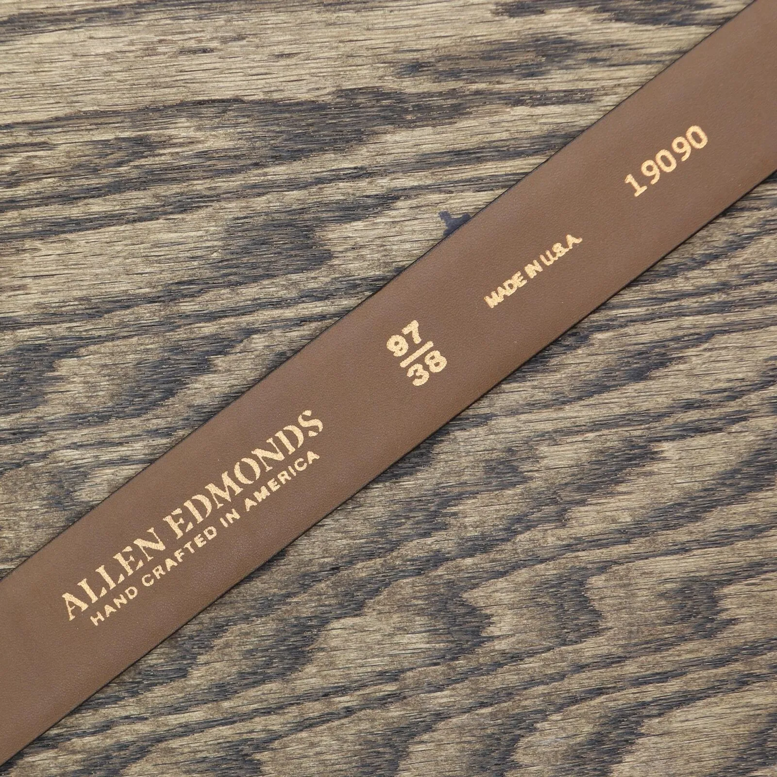 Allen Edmonds Mens Midland Ave. Avenue Leather Belt