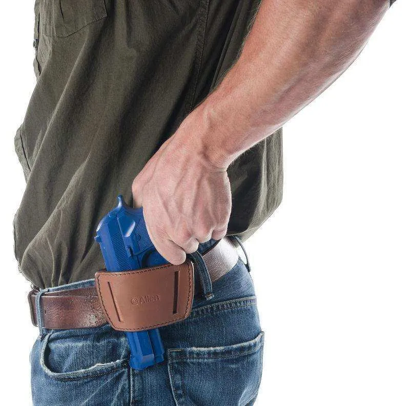 ALLEN GLENWOOD LEATHER BELT SLIDE HOLSTER (Black, Size 00)