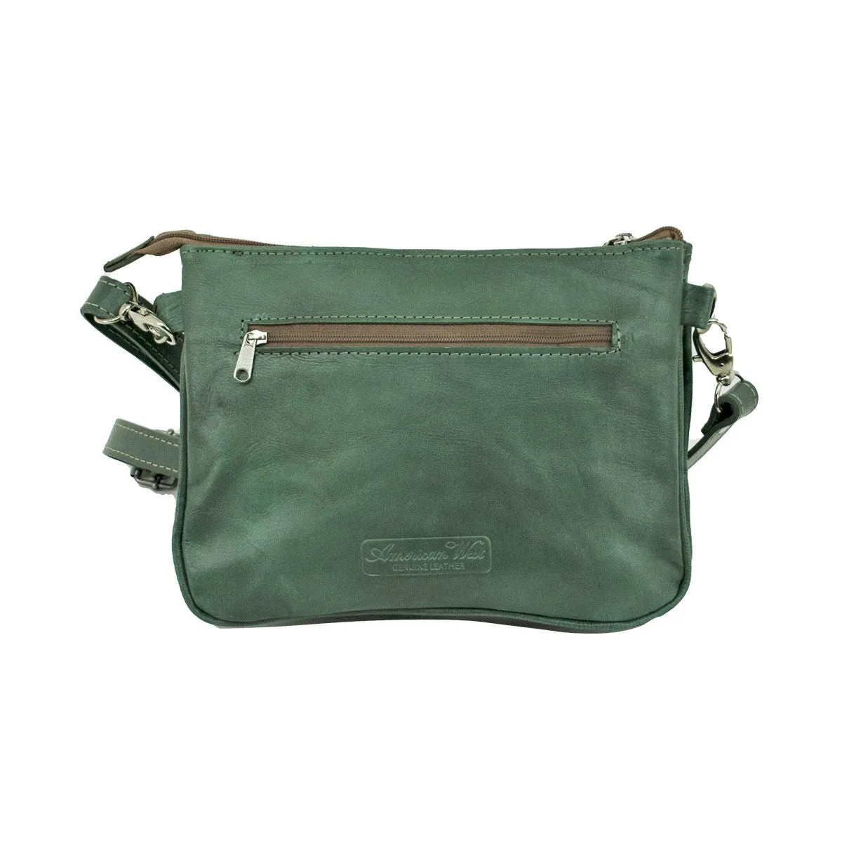 American West Handbag Navajo Soul Collection: Leather Crossbody