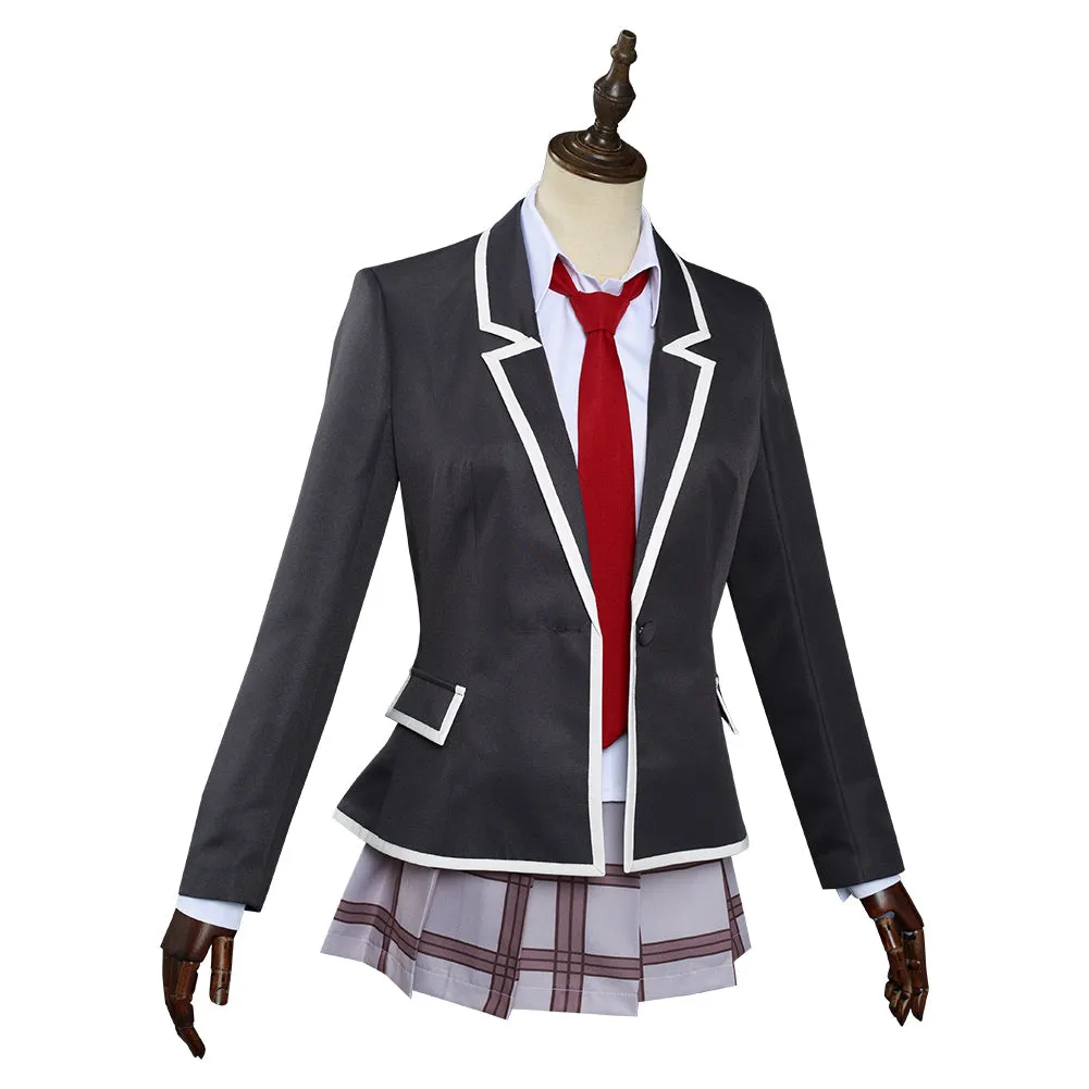 Anime Tenkuu Shinpan/High-Rise Invasion Halloween Carnival Suit Mayuko Nise Cosplay Costume Dress Outfit