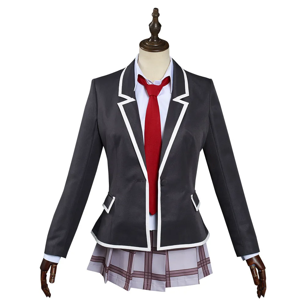 Anime Tenkuu Shinpan/High-Rise Invasion Halloween Carnival Suit Mayuko Nise Cosplay Costume Dress Outfit