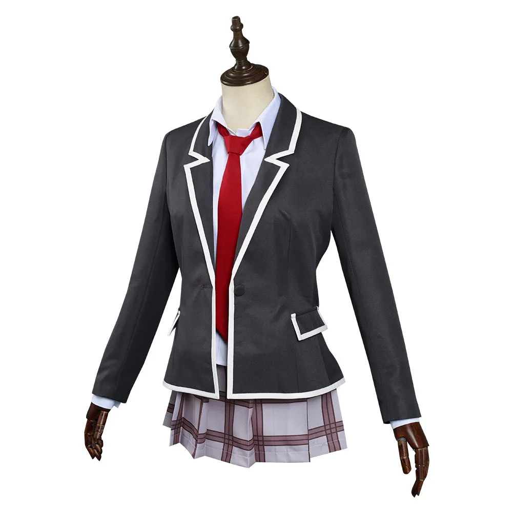 Anime Tenkuu Shinpan/High-Rise Invasion Halloween Carnival Suit Mayuko Nise Cosplay Costume Dress Outfit
