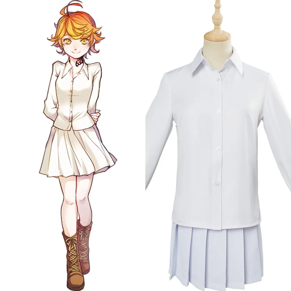 Anime The Promised Neverland Emma Cosplay Costume