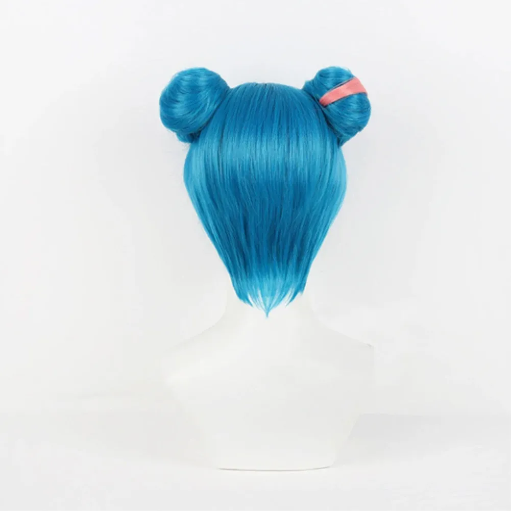 Arcane League of Legends Season 2 Jinx Cosplay Wig Female Blue Wig Heat Resistant Synthetic Hair Carnival Halloween Party Props