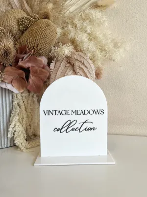 Arch Custom Signs Acrylic Market/Pop Up Stall Business Signs