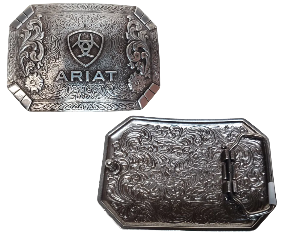 Ariat Logo Rect. Western Buckle