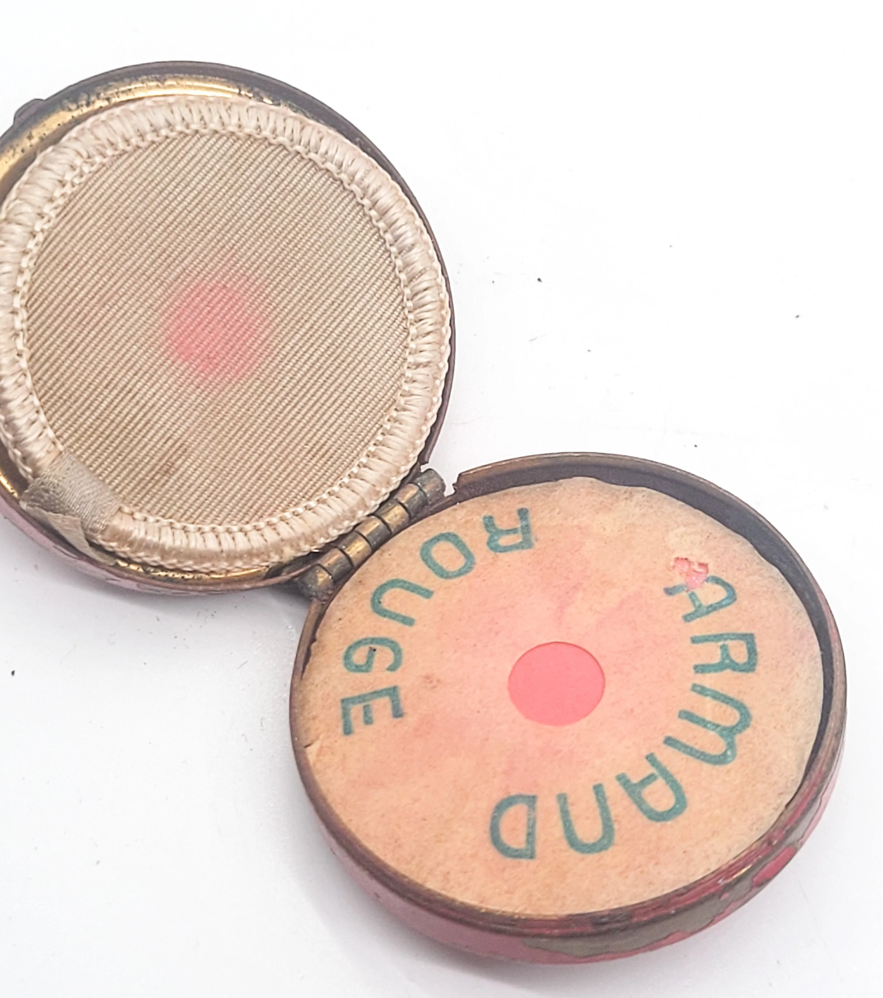 Armand Rouge vintage unused powder puff mirrored compact