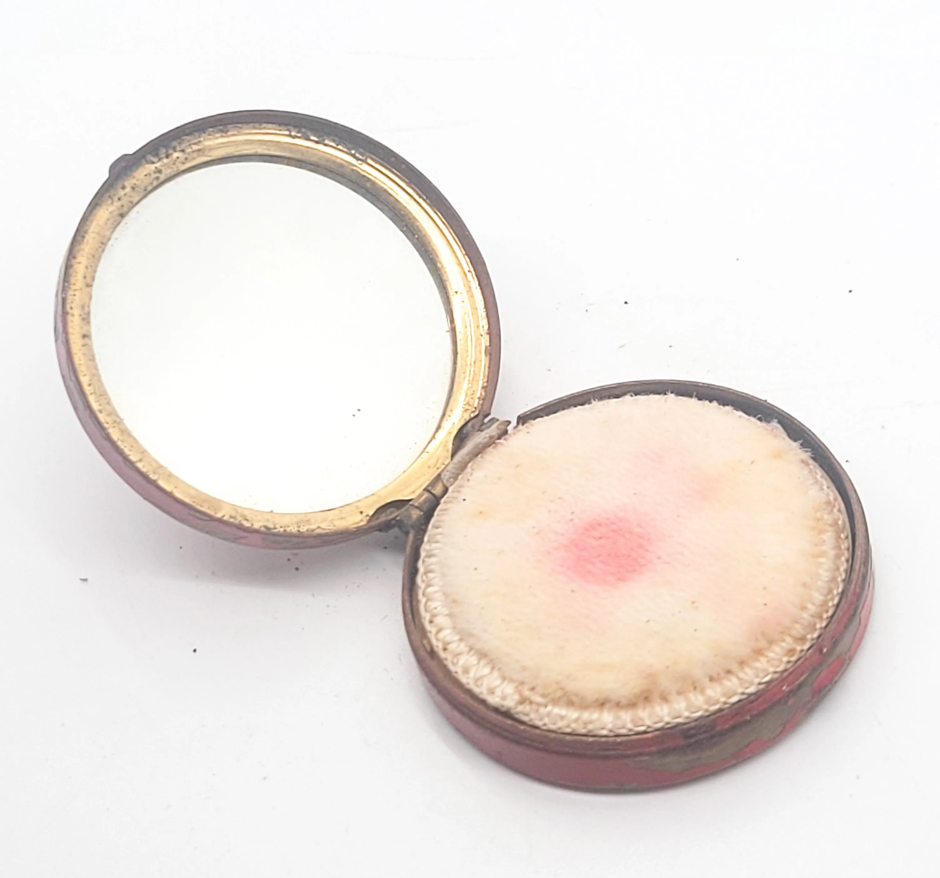 Armand Rouge vintage unused powder puff mirrored compact