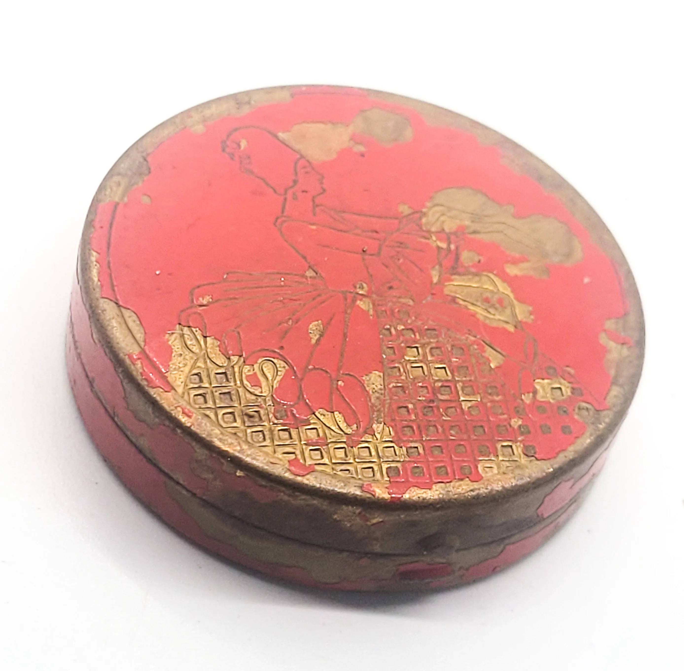Armand Rouge vintage unused powder puff mirrored compact