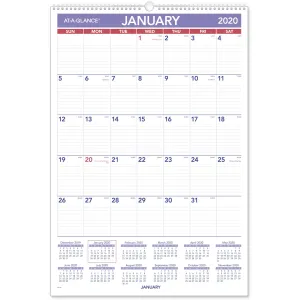 At-A-Glance Recycled Monthly Wall Calendar