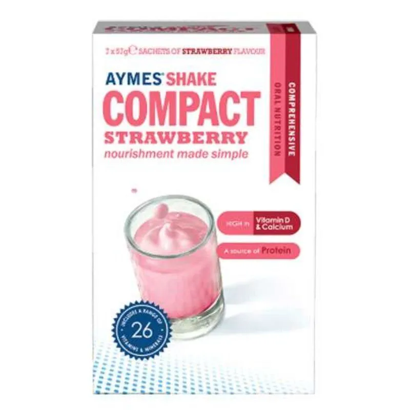 Aymes Compact Strawberry Shake Sachet 57g x 7