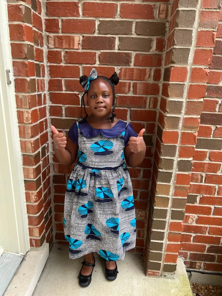 Ayo Blue peter collar Girl Dress