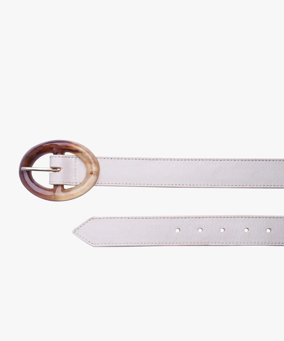 Azza Ovl Belt in Leather