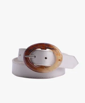 Azza Ovl Belt in Leather